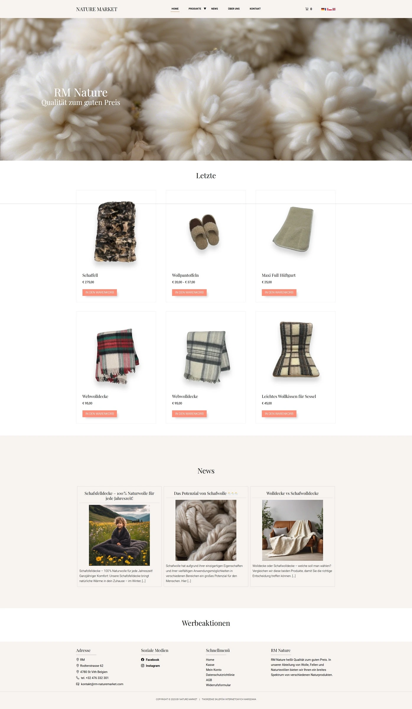 Sklep internetowych Nature Market